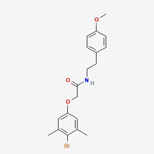 2-(4-bromo-3,5-dimethylphenoxy)-N-[2-(4-methoxyphenyl)ethyl]acetamide