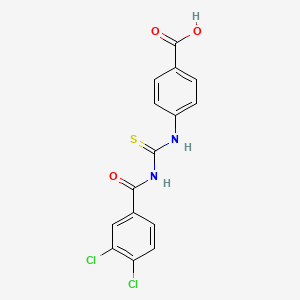 4-[(3,4-Dichlorobenzoyl)carbamothioylamino]benzoic acid