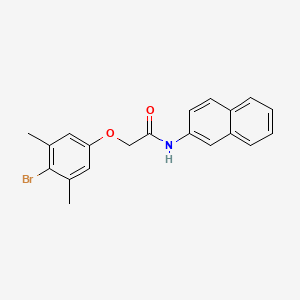 2-(4-bromo-3,5-dimethylphenoxy)-N-2-naphthylacetamide