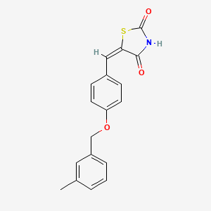 5-{4-[(3-methylbenzyl)oxy]benzylidene}-1,3-thiazolidine-2,4-dione