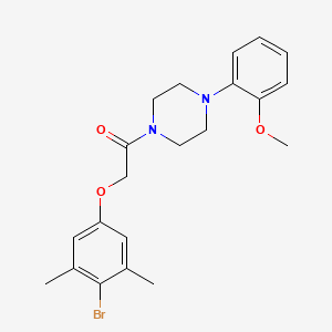 1-[(4-bromo-3,5-dimethylphenoxy)acetyl]-4-(2-methoxyphenyl)piperazine