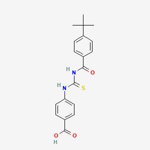 4-({[(4-TERT-BUTYLPHENYL)FORMAMIDO]METHANETHIOYL}AMINO)BENZOIC ACID