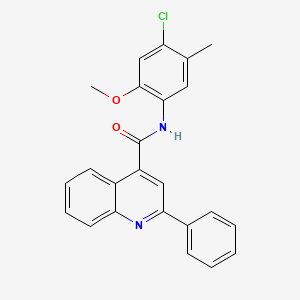 N-(4-chloro-2-methoxy-5-methylphenyl)-2-phenylquinoline-4-carboxamide