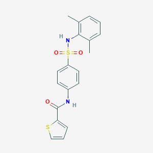 molecular formula C19H18N2O3S2 B366175 N-[4-[(2,6-dimethylphenyl)sulfamoyl]phenyl]thiophene-2-carboxamide CAS No. 847589-91-7