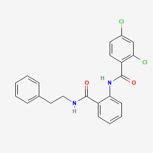 2,4-dichloro-N-[2-(2-phenylethylcarbamoyl)phenyl]benzamide