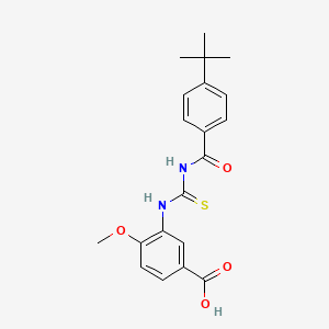 3-({[(4-tert-butylbenzoyl)amino]carbonothioyl}amino)-4-methoxybenzoic acid