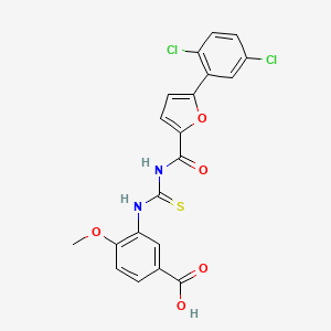 3-[({[5-(2,5-dichlorophenyl)-2-furoyl]amino}carbonothioyl)amino]-4-methoxybenzoic acid