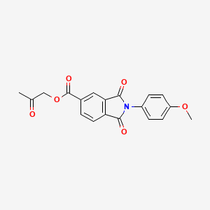 2-oxopropyl 2-(4-methoxyphenyl)-1,3-dioxo-5-isoindolinecarboxylate