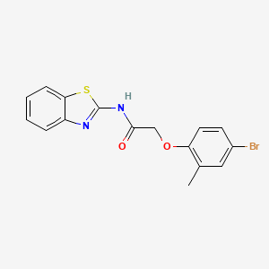 N-(1,3-benzothiazol-2-yl)-2-(4-bromo-2-methylphenoxy)acetamide