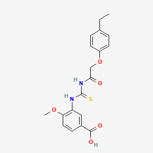 3-({[(4-Ethylphenoxy)acetyl]carbamothioyl}amino)-4-methoxybenzoic acid