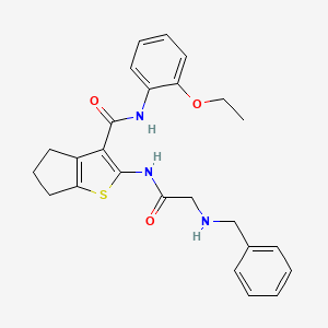 2-[[2-(benzylamino)acetyl]amino]-N-(2-ethoxyphenyl)-5,6-dihydro-4H-cyclopenta[b]thiophene-3-carboxamide