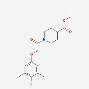 Ethyl 1-[(4-bromo-3,5-dimethylphenoxy)acetyl]piperidine-4-carboxylate