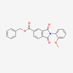 benzyl 2-(2-methoxyphenyl)-1,3-dioxo-5-isoindolinecarboxylate