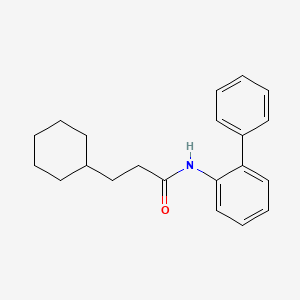 N-(biphenyl-2-yl)-3-cyclohexylpropanamide