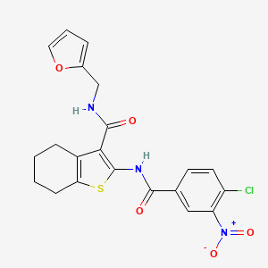 2-[(4-chloro-3-nitrobenzoyl)amino]-N-(2-furylmethyl)-4,5,6,7-tetrahydro-1-benzothiophene-3-carboxamide