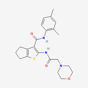 N-(2,4-dimethylphenyl)-2-[(2-morpholin-4-ylacetyl)amino]-5,6-dihydro-4H-cyclopenta[b]thiophene-3-carboxamide