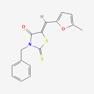 3-BENZYL-5-[(5-METHYL-2-FURYL)METHYLENE]-2-THIOXO-1,3-THIAZOLAN-4-ONE