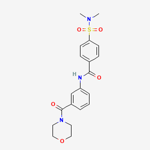 4-(dimethylsulfamoyl)-N-[3-(morpholine-4-carbonyl)phenyl]benzamide