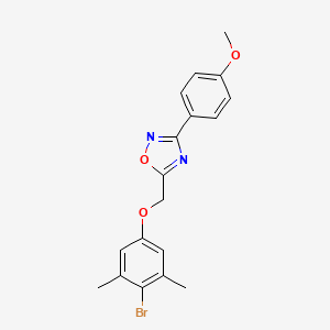 5-[(4-bromo-3,5-dimethylphenoxy)methyl]-3-(4-methoxyphenyl)-1,2,4-oxadiazole