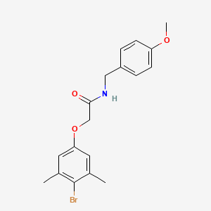 2-(4-bromo-3,5-dimethylphenoxy)-N-(4-methoxybenzyl)acetamide