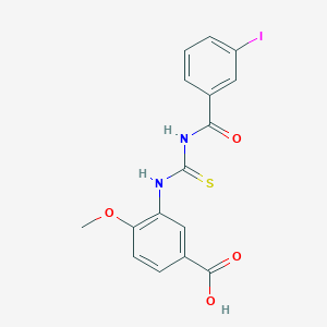 3-({[(3-iodobenzoyl)amino]carbonothioyl}amino)-4-methoxybenzoic acid