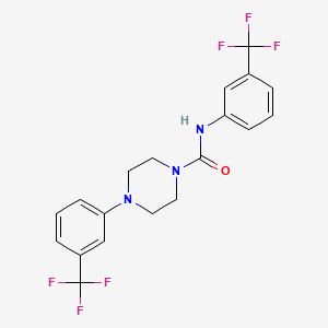 N,4-bis[3-(trifluoromethyl)phenyl]piperazine-1-carboxamide