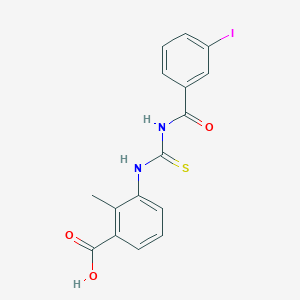 3-({[(3-iodobenzoyl)amino]carbonothioyl}amino)-2-methylbenzoic acid