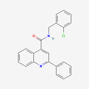 N-[(2-chlorophenyl)methyl]-2-phenylquinoline-4-carboxamide