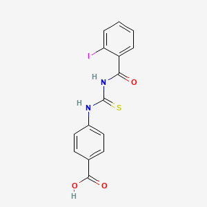 4-({[(2-Iodophenyl)carbonyl]carbamothioyl}amino)benzoic acid