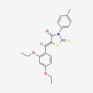 5-(2,4-diethoxybenzylidene)-3-(4-methylphenyl)-2-thioxo-1,3-thiazolidin-4-one