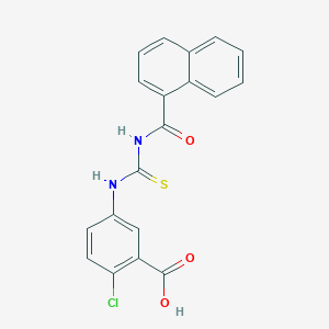 2-chloro-5-{[(1-naphthoylamino)carbonothioyl]amino}benzoic acid