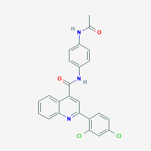 N-(4-acetamidophenyl)-2-(2,4-dichlorophenyl)quinoline-4-carboxamide