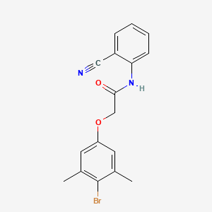 2-(4-bromo-3,5-dimethylphenoxy)-N-(2-cyanophenyl)acetamide