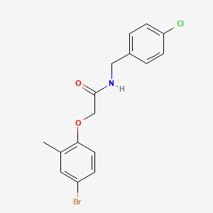 2-(4-bromo-2-methylphenoxy)-N-(4-chlorobenzyl)acetamide