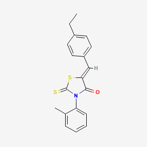 5-(4-ethylbenzylidene)-3-(2-methylphenyl)-2-thioxo-1,3-thiazolidin-4-one