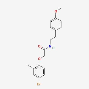 2-(4-bromo-2-methylphenoxy)-N-[2-(4-methoxyphenyl)ethyl]acetamide