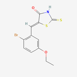 5-(2-bromo-5-ethoxybenzylidene)-2-thioxo-1,3-thiazolidin-4-one