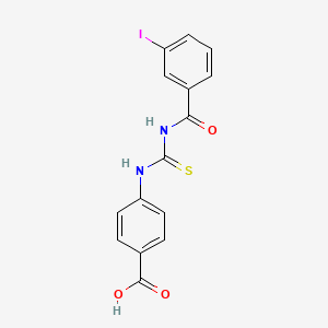 molecular formula C15H11IN2O3S B3662529 4-({[(3-iodobenzoyl)amino]carbonothioyl}amino)benzoic acid 