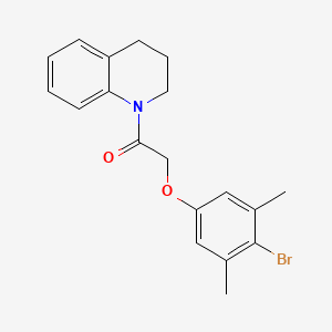 1-[(4-bromo-3,5-dimethylphenoxy)acetyl]-1,2,3,4-tetrahydroquinoline