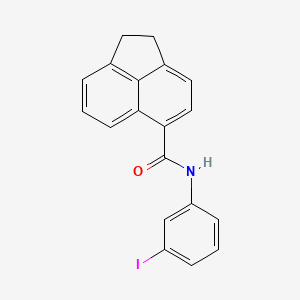 molecular formula C19H14INO B3662595 N-(3-iodophenyl)-1,2-dihydroacenaphthylene-5-carboxamide 