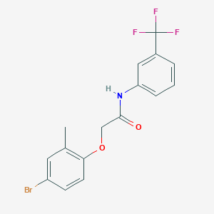 2-(4-bromo-2-methylphenoxy)-N-[3-(trifluoromethyl)phenyl]acetamide