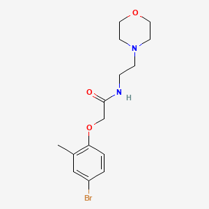 molecular formula C15H21BrN2O3 B3662610 2-(4-bromo-2-methylphenoxy)-N-[2-(4-morpholinyl)ethyl]acetamide 