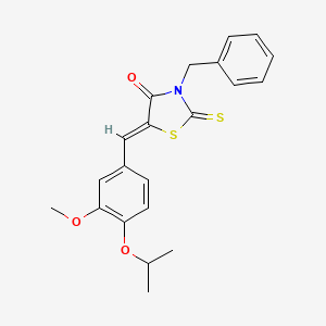 3-benzyl-5-(4-isopropoxy-3-methoxybenzylidene)-2-thioxo-1,3-thiazolidin-4-one