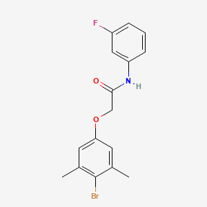 2-(4-bromo-3,5-dimethylphenoxy)-N-(3-fluorophenyl)acetamide