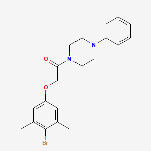 2-(4-Bromo-3,5-dimethylphenoxy)-1-(4-phenylpiperazin-1-yl)ethanone