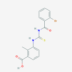 3-({[(2-Bromophenyl)carbonyl]carbamothioyl}amino)-2-methylbenzoic acid