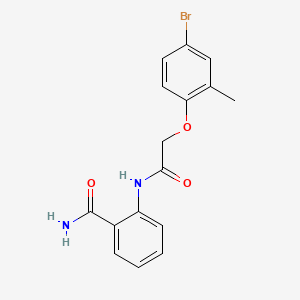 2-{[(4-bromo-2-methylphenoxy)acetyl]amino}benzamide