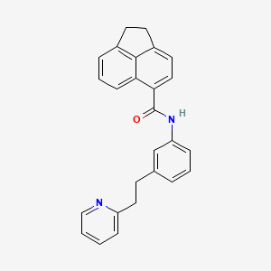 N-{3-[2-(2-pyridinyl)ethyl]phenyl}-1,2-dihydro-5-acenaphthylenecarboxamide