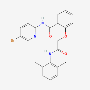 N-(5-bromo-2-pyridinyl)-2-{2-[(2,6-dimethylphenyl)amino]-2-oxoethoxy}benzamide