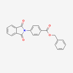 molecular formula C22H15NO4 B3662878 benzyl 4-(1,3-dioxo-1,3-dihydro-2H-isoindol-2-yl)benzoate 